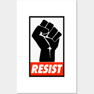 Resist Black Fist Posters and Art
